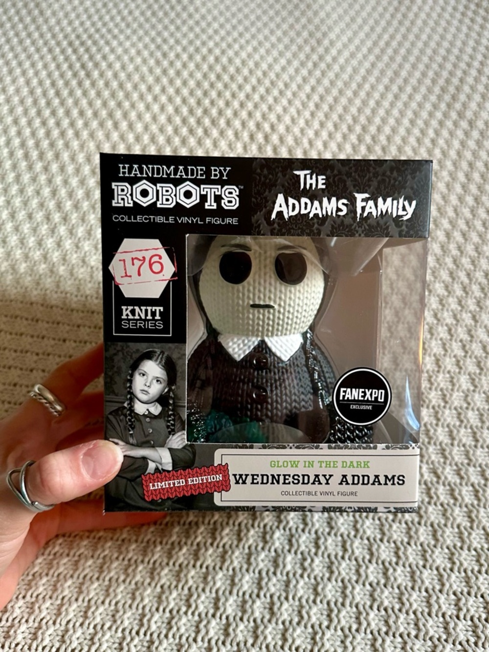 NWT Wednesday Addams Glow In The Dark Collectible Vinyl Figure